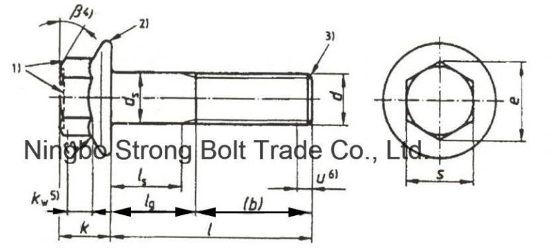 Hex Bolt Screw with Flange DIN6921 More Than 10 Years Produce Expricence Factory