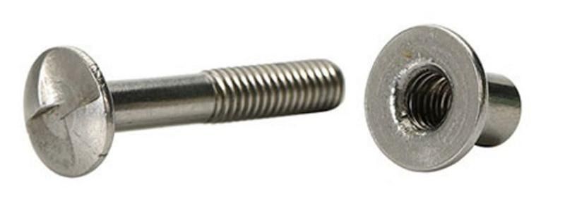 Chicago Bolt Male and Female Stainless Steel 304 Anti-Thief Screw