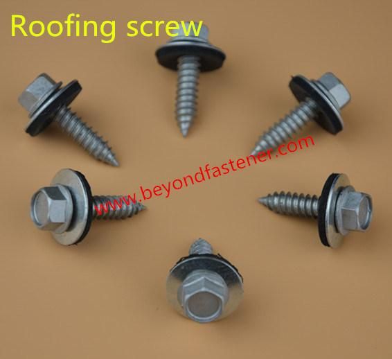 Ss Roof Screw M4.2 M4.8 Stainless Steel 410 304 Cross Pan Head Self-Drilling Screw Self-Tapping Screw