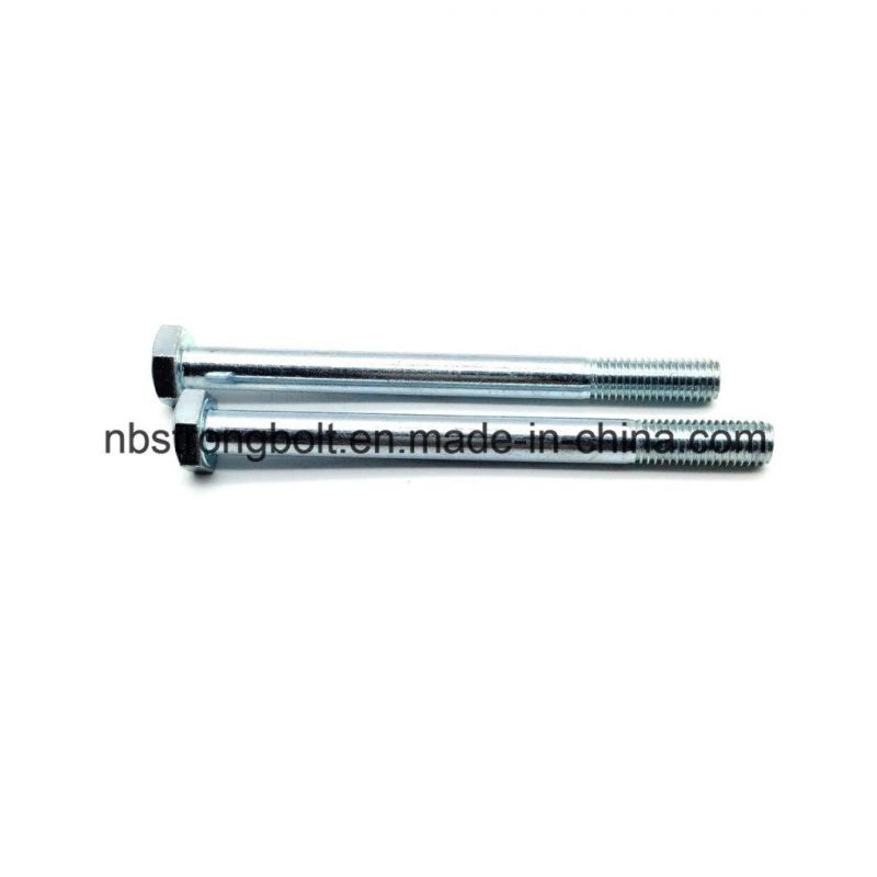 DIN931 Screw Hex Bolt Gr. 10.9 with Zp