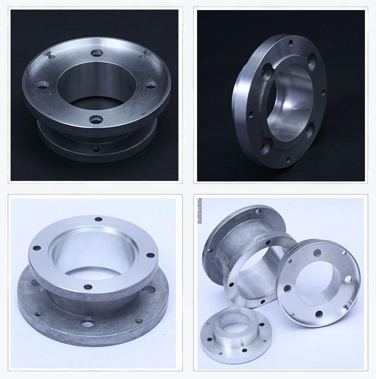 Customized Precision Natural Anodized Al 6061-T6 Aluminium CNC Machined Tube Flange