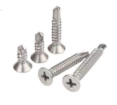 DIN 7504 Tapping Screws Steel Screw Cross Recessed Countersunk Head Self-Drilling Screw