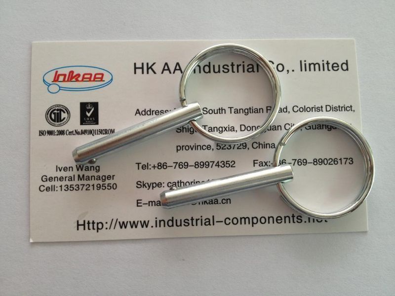 Stainless Steel /Steel Zinc Plated Locking Detent Pins with Key Ring
