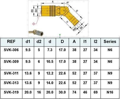 Dme Heating and Cooling Socket Type Brass Quick Coupling