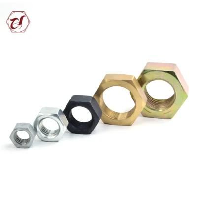 Black Yellow Zinc Plated Hexagon Head Nuts Gr4 Hex Nuts