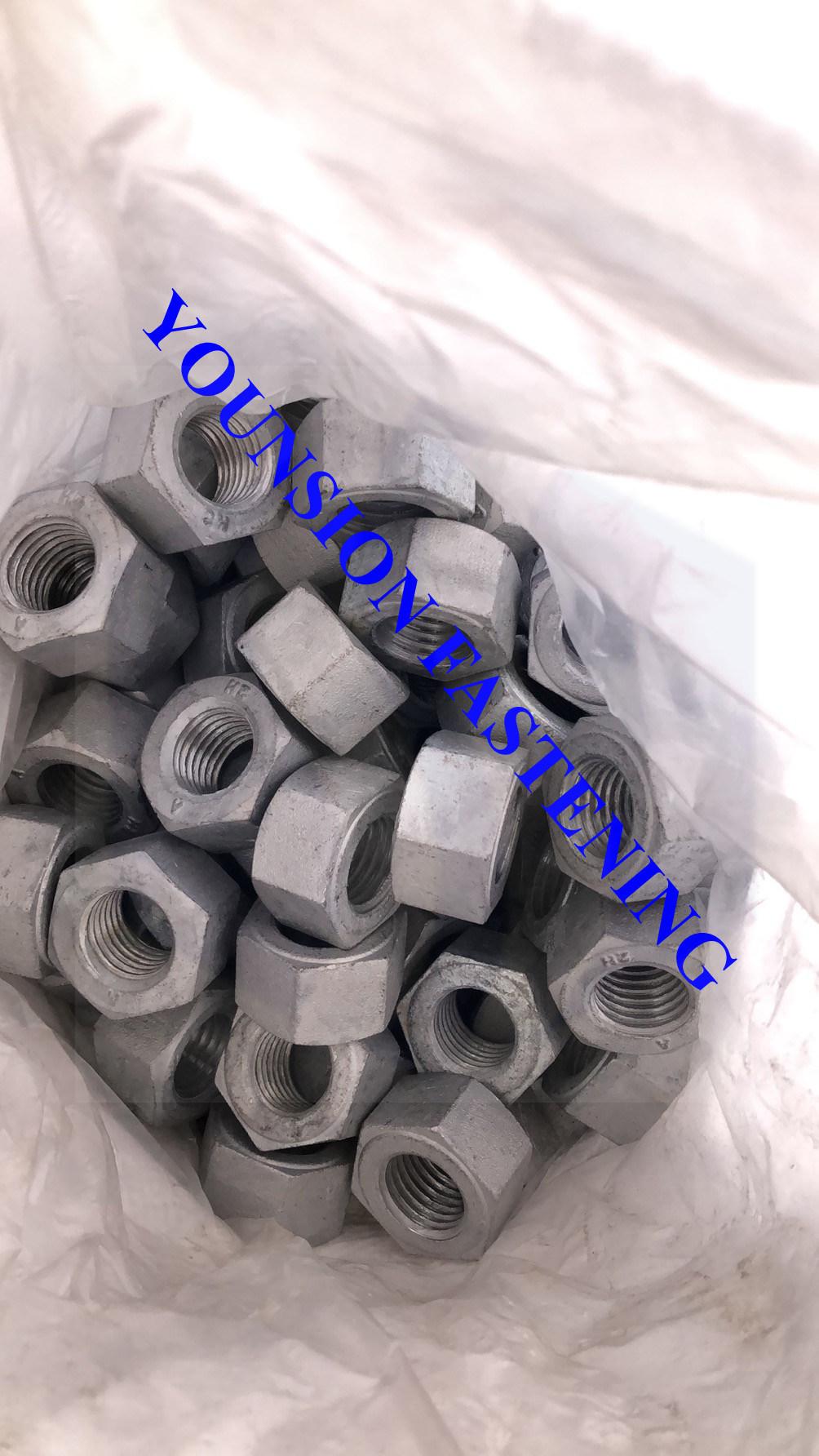 Fastener/Nut/A194-2h/Heavy Hex Nut/2h Nut/Stainless Steel/Zinc Plated/Carbon Steel/Dacromet/HDG/Black