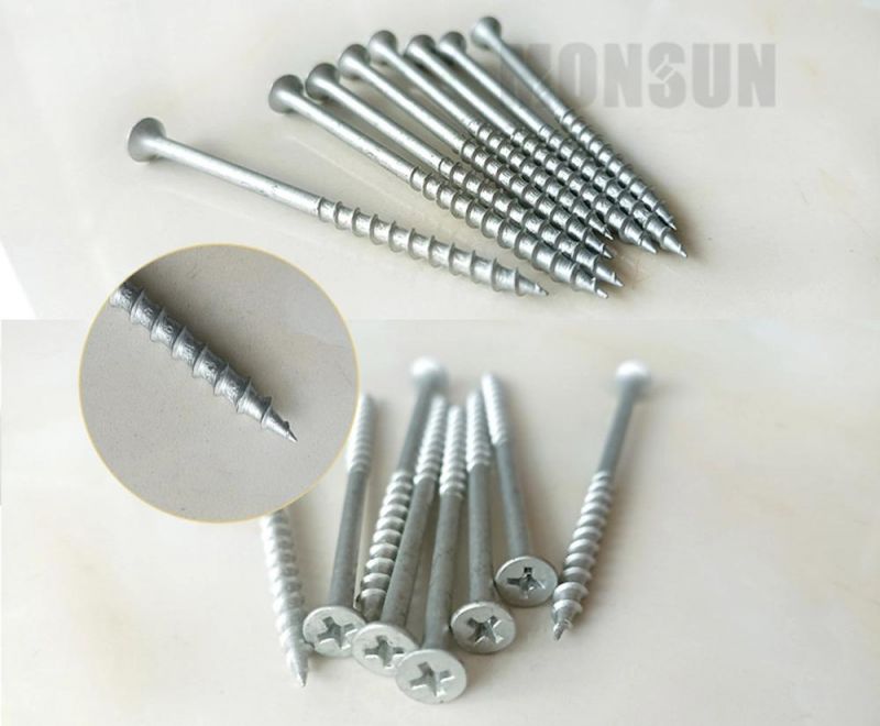 Phillips Drive Coarse Thread Bugle Head Silver Dacromet Dacro Drywall Screws/ Decking Screws Made in China