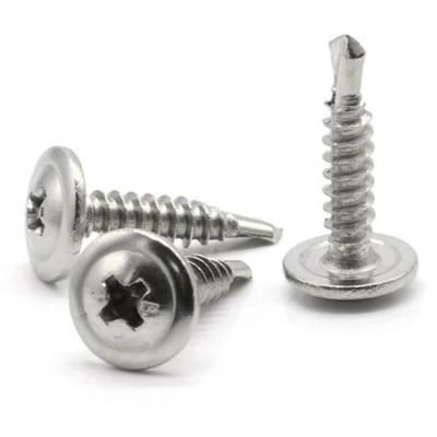 White Zinc Self Drilling Screws Wafer Head Self Drilling Nails