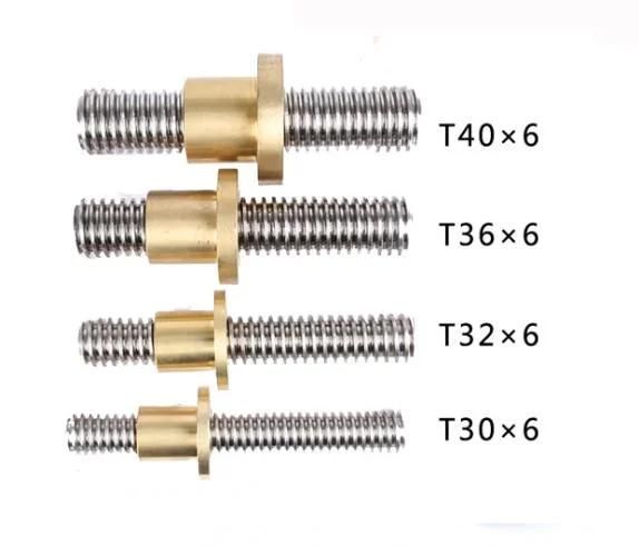 Ss Trapezoidal Lead Ball Screw Set for CNC Machine Made in China