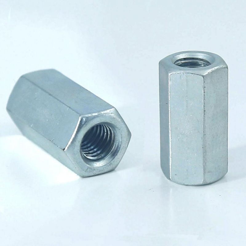 Hexagon Coupling Nuts 2h Hex Nut Plated Zinc