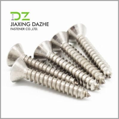 Slotted Flat Head Stainless Steel Screw Self Tapping Screw