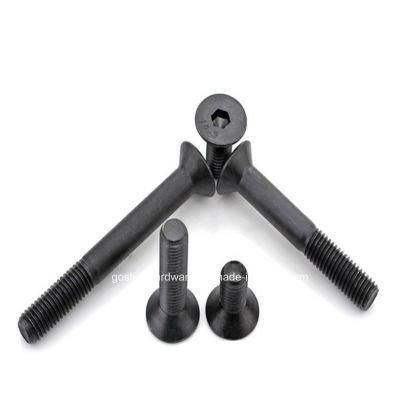 Grade 10.9 Hexagon Socket Countersunk Head Cap Screws with Black