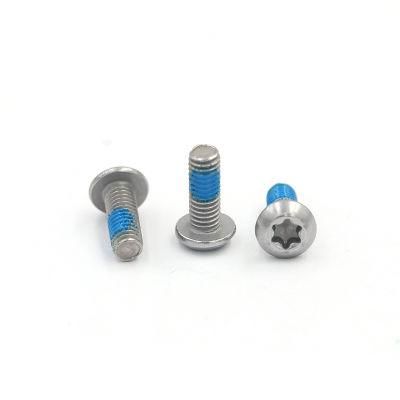 Custom High Precision Flat Head 6 Lobe Micro Nylok Screw for Watches