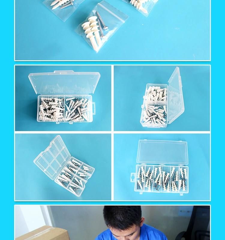 Nylon Zinc Alloy Self Tapping Drywall Anchor Self -Drilling Nylon Drywall Anchors Super Plastic Anchors Plastic Fish Anchors Drywall Anchor with Screws