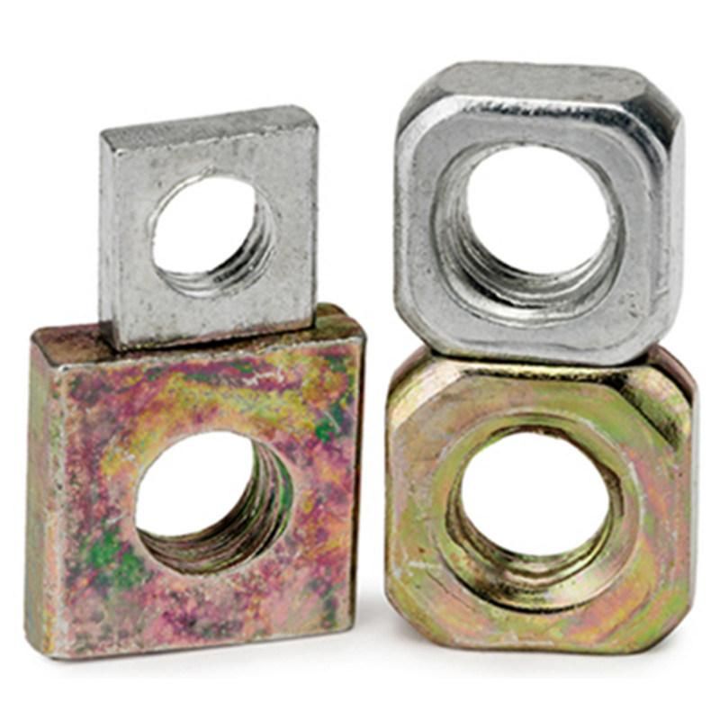 Zinc Plated Galvanized Plated Carbon Steel Square Nut DIN557