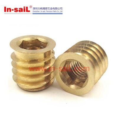 Self-Tapping Brass Nut Used in Wooden Furniture