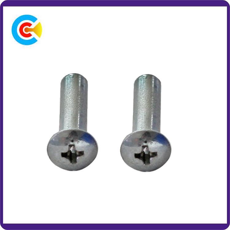DIN/ANSI/BS/JIS Carbon-Steel/Stainless-Steel Round Cross Connection Sleeve Connector Mechanical Industry Screw