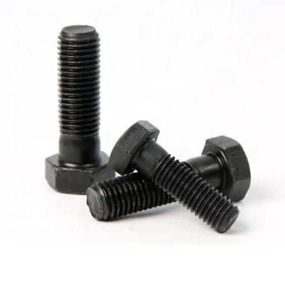 China Wholesale Fastener Hardware Grade 8.8 Carbon Steel Oxide Black Hex Head Bolt M18 M20