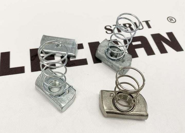 Channel Nuts with Spring Tuercas Con Resorte Channel Fitting
