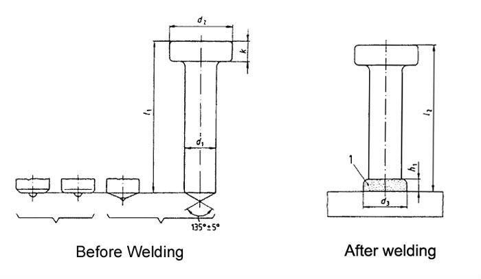 Welding Stud Plain Made in China