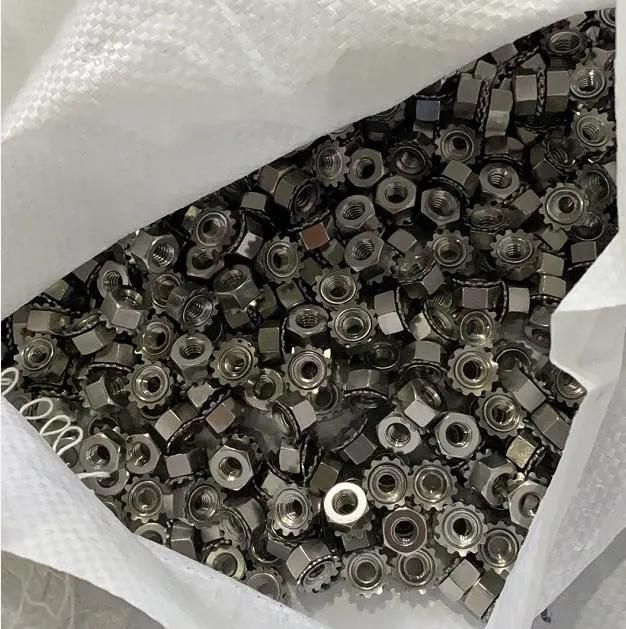 China Factory Inch Galvanized Kep Nut K Nuts with Toothed Washer K Lock Nut
