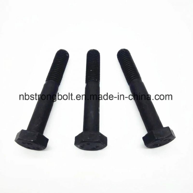 Hex Bolt Cl. 10.9 with Hole Black