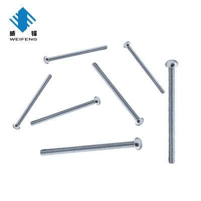 China Wholesale Zinc Plated Round Head Slotted Machine Screw