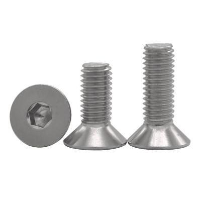 DIN 7991 Flat Head Countersunk Head Hex Socket Cap Screw. Stainless Steel 304 316