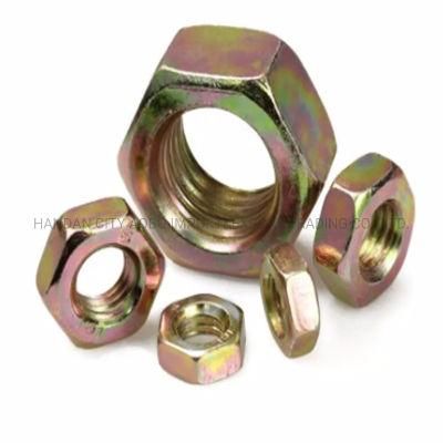Steel Yellow Zinc Plated DIN934 M24 Hexagon Nut