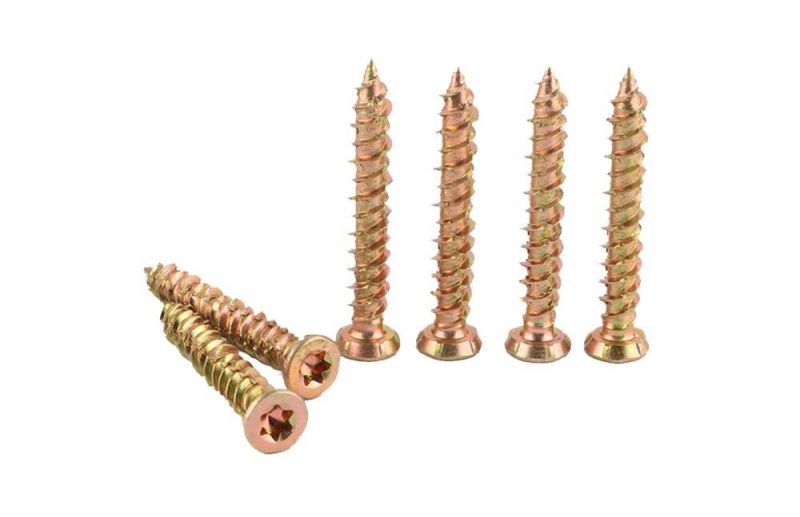 Undercut Countersunk Flat Head Tx-Star Recess Zinc Plated Concrete Screw