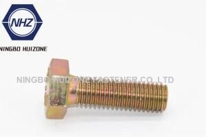 Zinc Yellow Plated Heavy Hex Structural Steel Bolts ASTM A325m 8s