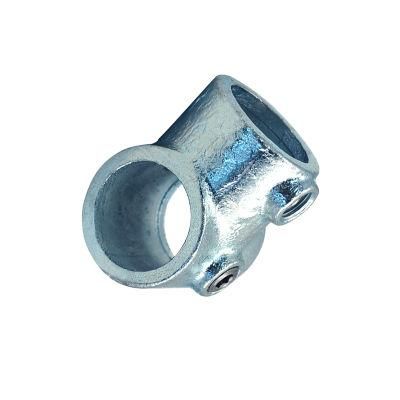 Silver Steel Tube Key Fittings Short Tee Tube Clamp