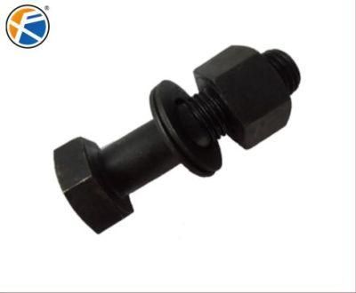 ASME B18.2.1 Hex Bolts Hex Cap Screw Half Thread Grade 8.8 Carbon Steel Black Oxided Galvanized