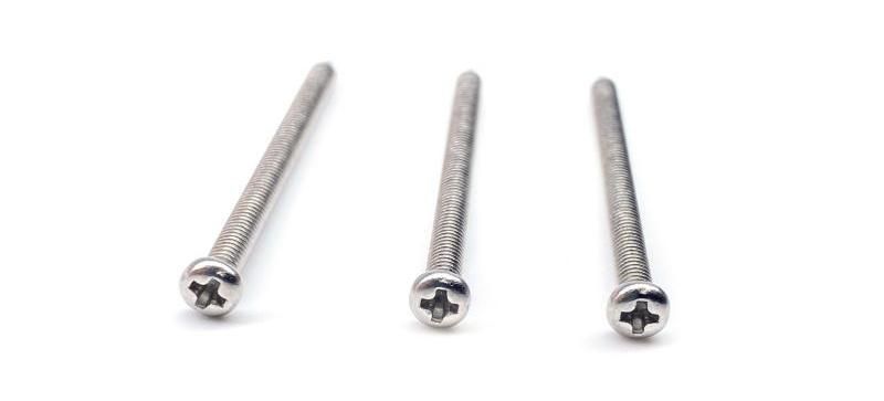Fastener 304 Stainless Steel Cross Phillips Machine Pan Head Screw