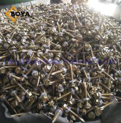 China Products/Suppliers/Roofing Screw/Self Drilling Screw with Washer Pained Carbon Steel