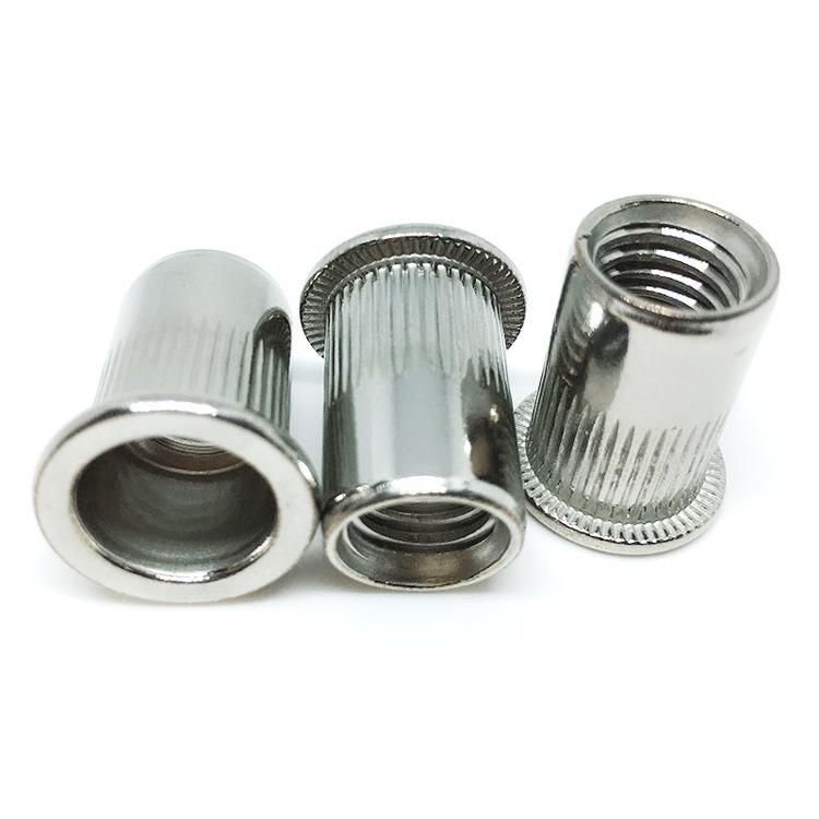 Countersunk Head Rivet Nuts, Flat Head Knurled Insert Nuts