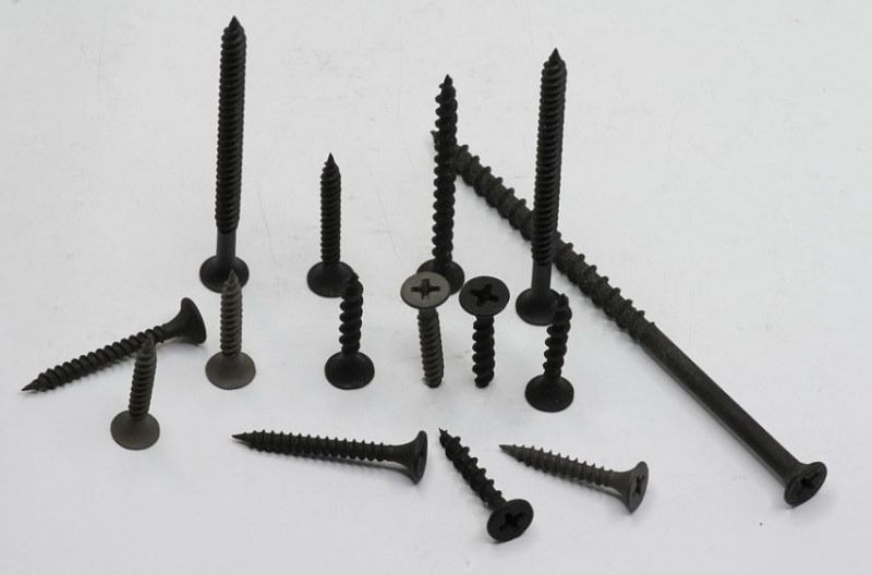 #6X1 C1022A Black Phosphate Twinfast Fine Thread Drywall Screws, Gypsum Screw,
