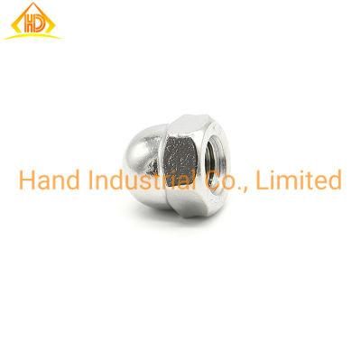 18-8 Stainless Steel Good Quality Factory Supply DIN1587 M6 M8 M10 Hex Domed Nuts