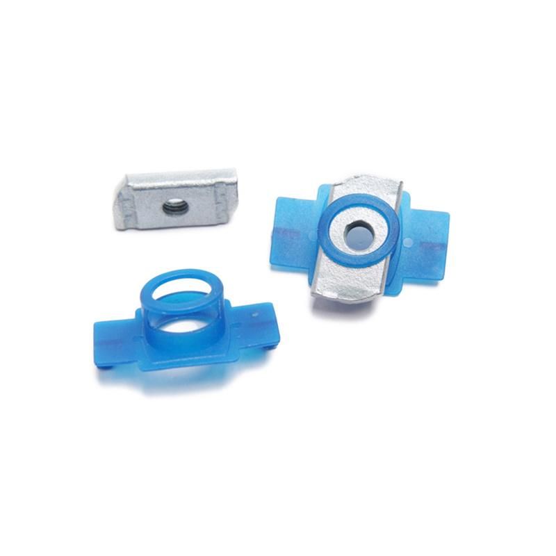 Solar Fastener Hot DIP Galvanized Channel Spring Nut with Plastic Washer Wing