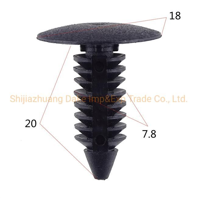 Universal Style 7.8mm Black Fastener Screw Nails for Car Plays a Role in Fastening Components