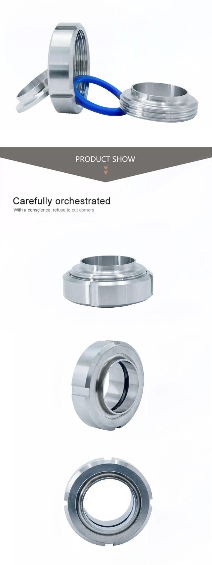 304 Sanitary Stainless Steel Union with EPDM Gasket
