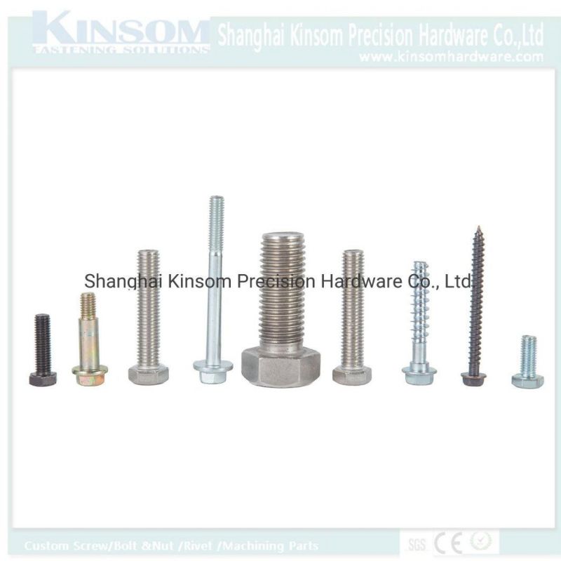 Hex Flange Bolt/Hexagonal Bolts with Serration/Tapping Tread 8.8 Hex Bolts/Custom Kinsom Fastener
