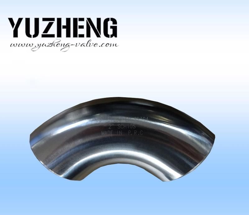 Sanitary Stainless Steel 90 Degree Welded Elbow