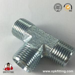 Bsp Male 60 Cone Seat Tee Tube Fitting Adapter