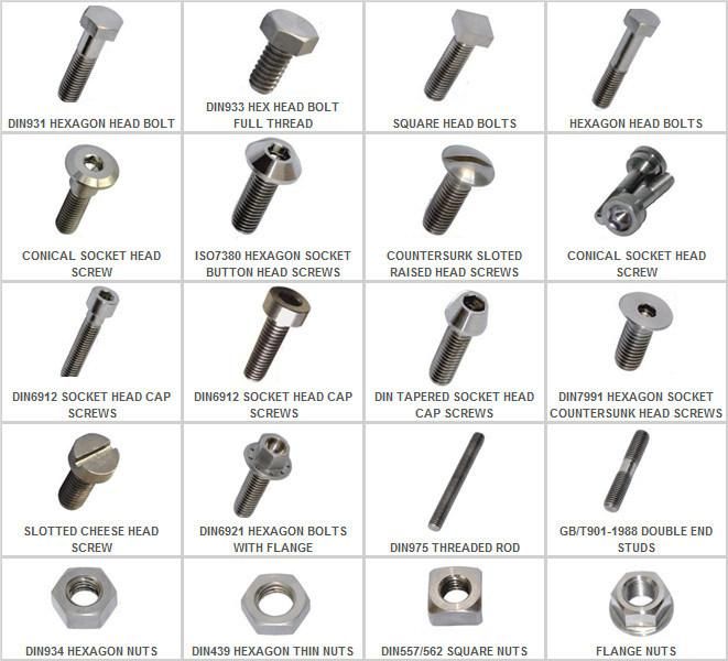 Hexagon Flange Screw Stainless Steel and Titanium