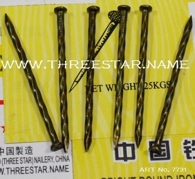 Angola Ethiopia Market/Floor Nails/Twisted Floor Nails /Small Head Twisted Nails