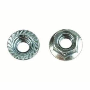 DIN6923 Yellow Plated and White Zinc Palte Hex Flange Cap Serrated Lock Nut