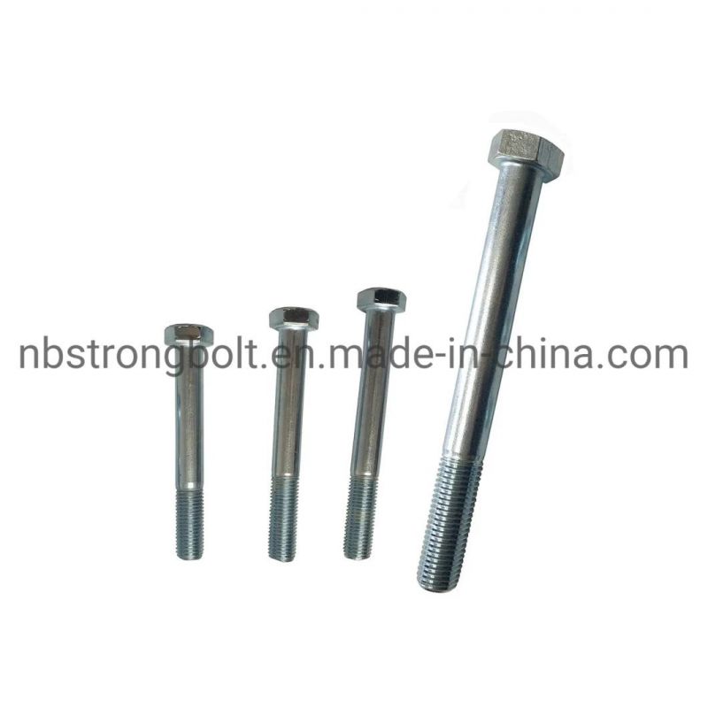 DIN931 Screw Hex Cap Screw Gr. 10.9 with Zp