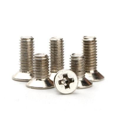 M1.5 Steel Nickel Plated Csk Flat Head Cross Recessed 1mm Micro Screws