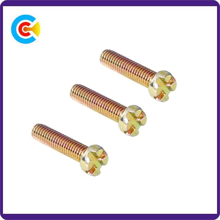 DIN/ANSI/BS/JIS Carbon-Steel/Stainless-Steel Double V Head Custom Screw Fasteners for Building/Railway